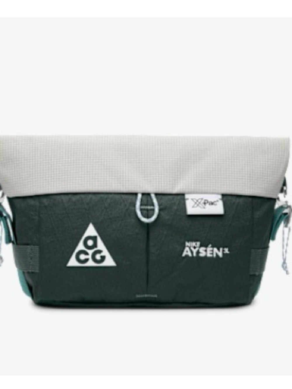 Nike ACG Aysén 3L Messenger Bag - Green & Light Gray